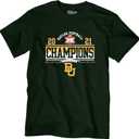 Blue 84 Men's NCAA Officially Licensed Michigan Wolverines Big Ten Champs T-Shirt Locker Room 2021 (Green, XXL)