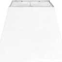 White Lamp Shade, 8''x8''Top 13''x13''Bottom 10'' Height, Square Lampshade Replacement Lamp Shade Natural Linen Hand Crafted for Table Lamps Floor Lamps Pendent Light, Assembly Required