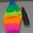 ArtCreativity Rainbow Playground Ball for Kids with Hand Pump, Bouncy 18 Inch Rubber Kick Ball for Backyard, Park & Beach Outdoor Fun, Beautiful Rainbow Colors, Durable Outdoor Toys for Boys & Girls