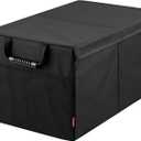 Rubbermaid Car Organizer, Collapsible Trunk Organizer, Multi-Compartment Car Storage Organization for Car Accessories, 2 Compartments With Cover, 21.65" 14.17" 12.2"