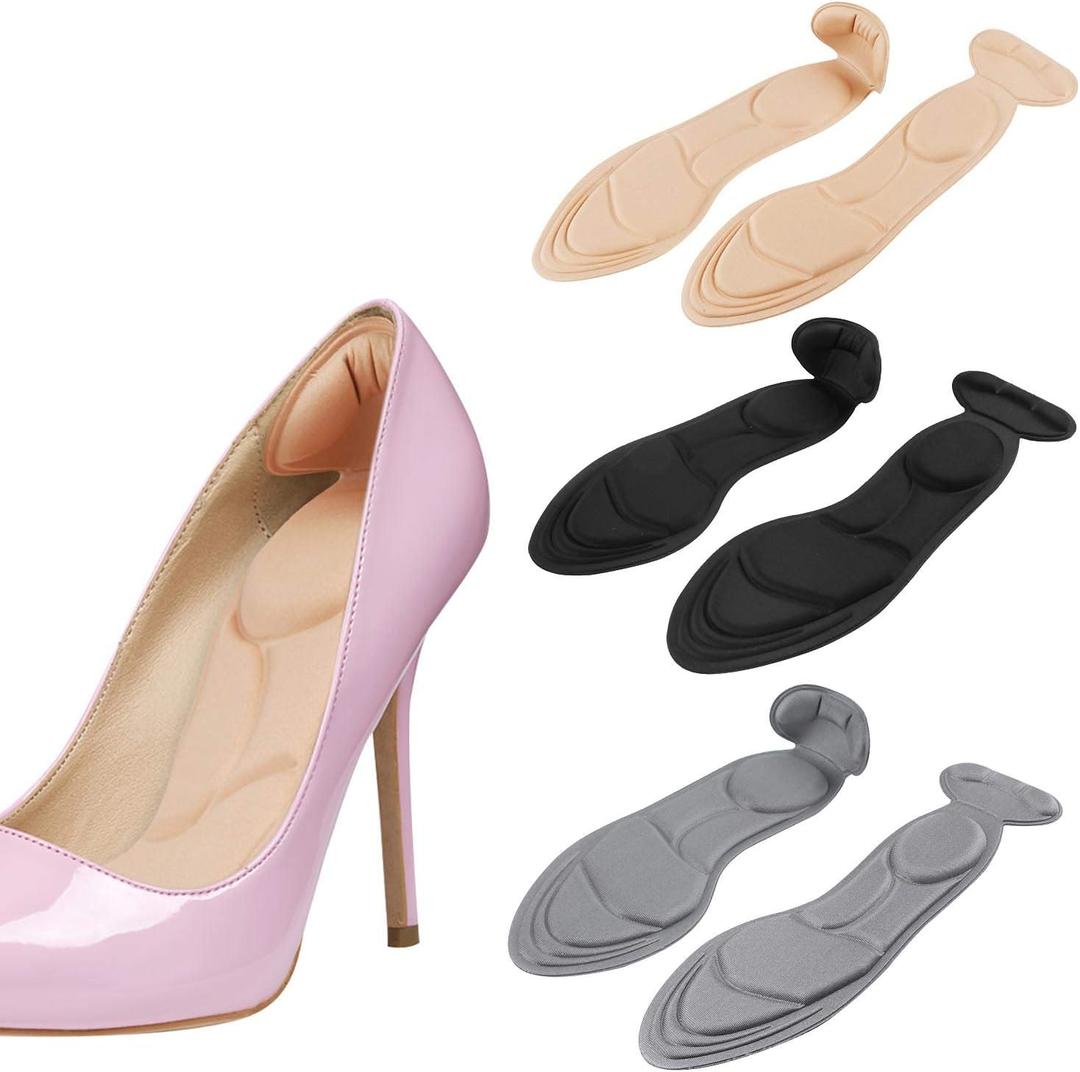2020 New Shoe Insoles, Sponge Shoes Pads with High Heel Inserts for Loose Shoes, Metatarsal/Arch Pain, Foot Pain, Heel Sore and Spurs (Women 4.5-9.5)