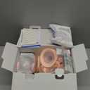 NCVI Electric Breast Pump 8782, Portable Hospital-Grade Double Pump with 4 Modes & 9 Levels, Anti-Backflow, Rechargeable Quiet Breastfeeding Pump for Efficient Comfortable Use at Home, Work or Travel (10 Piece Set, Pink)