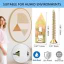 100 Pcs Self-Drilling Drywall Anchors with Screws Kit, 0.471.18 Inch Metal Expansion Screw for Wall Drywall, No Drill Needed