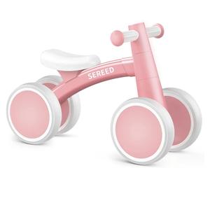 SEREED Baby Balance Bike for 1 Year Old Boys Girls 12-24 Month Toddler Balance Bike, 4 Wheels Toddler First Bike, First Birthday Gifts