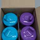 NUK Fun Grips Hard Spout Sippy Cup 10 oz. | Easy to Hold BPA Free Spill Proof Toddler Cup 4pk (Teal/Purple)