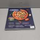 Pizza Pan - 14 Inch Nonstick Pizza Pan for Oven with Widen Handles for Cooking, Baking, and Grilling - Durable, Even Heating, Long-Lasting Kitchen Cookware (1, Black)