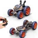Remote Control Car, 2.4 GHz RC Cars for Boys Age 6-12, 360-Degree Rotating Fast Stunt Remote Control Cars with Cool Lights for Boys Age 6+ (Orange)