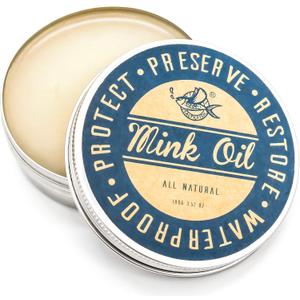 SALTY FISH Mink Oil for Leather Boots, Leather Conditioner Cleaner Waterproof Soften and Restore