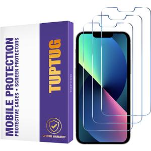 Tempered Glass Screen Protector for iPhone 14 Plus and iPhone 13 Pro Max (3 Pack) -- Toughened Glass Protective Cover for 6.7-inch Apple iPhones -- [Ultra Clear] [Case Friendly] [Easy Install]