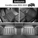 Floor Mats Fit for Toyota Corolla Cross 2026 2025 2024-2022 Rubber All Weather Protection Car Floor Mat 1st & 2nd Row and Cargo Liner (Fits Models Without JBL Subwoofer in Cargo Area)