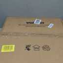 VOLISUN Low Profile Ceiling Fans with Lights and Remote, 19.7in Flush Mount Ceiling Fans with Light, 3000K-6500K Dimmable Fandelier LED Fan Light, White Bladeless Ceiling Fans with Lights for Bedroom