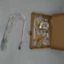 Lamp Shade Harp Holder Kit with Finial Easy Installation Compact Versatile for Table Floor Lamps Durable Parts for Diy Projects and Repairs