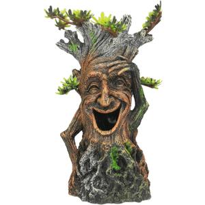 Fhiny Hollow Tree Trunk Fish Tank Decorations, Resin Aquarium Landscaping Terrarium Accessories Betta Hideout Caves Aquarium Decor for Fish Betta Shrimps Cichlids Reptiles Amphibians
