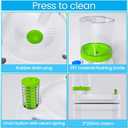 2 x 2026 Upgraded Paint Brush Cleaner Tool, Painting Station with Brush Washer for Kids, Acrylic Watercolor Paint Water Dispenser, Art Supplies Paintbrush Rinser for Artists (Green)