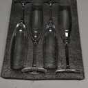 JBHO Champagne Glasses-Elegant Flutes-Gift-Box-Hand Blown Champagne Flutes Glass-100% Lead-Free Premium Crystal - Gift Idea for Wedding, Anniversary, Christmas,New Year-Set of 4-8oz, Clear