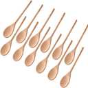 Kitchen Wooden Spoons Mixing Baking Serving Utensils Puppets 12 In - 12 Pack