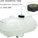 Coolant Reservoir Bottle Tank & Cap Fit for 2004 2005 2006 2007 2008 2009 Freightliner Century Class Columbia Front