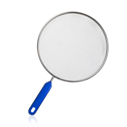 Splatter Screen for Frying Pan, 8 Inch Stainless Steel Small Grease Splatter Guard, Ultra Fine Mesh Prevents for Kitchen Frying Pan Cooking Supplies