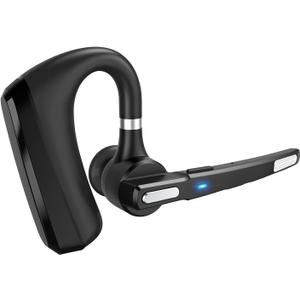 Bluetooth Headset V5.0, Wireless Bluetooth Earpiece 24Hrs HD Calling,CVC8.0 Dual Mic Noise Cancelling, Hands-Free Bluetooth Earphone for Driving/Business/Office