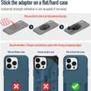 sincetop Bike Phone Mount,Mountain Bicycle Stem Cap Phone Holder,Universal Aluminum Handlebar Phone Clamp,MTB Road Bike Cycling Mobile Phone Clip,Quick Attach/Release Series C-2nd Gen