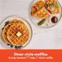 Bella Flip-n-Store Waffle Maker, EverGood Ceramic Nonstick Coating, Fits-anywhere Kitchenware, Power Indicator Light & Touch Handle, 7 Wide & 1" Deep Plates, 1000 Watt, Plum