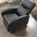 Sweetcrispy Massage Recliner Chair for Adults, Adjustable Home Theater Seating with Lumbar Support for Living Room, Modern Fabric Reclining, Black