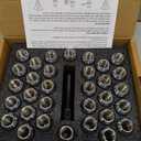 9/16-18 Lug Nuts for 1994-2011 Dodge Ram 2500 3500, 2002-2010 Ram 1500, 1988-1998 Ford F250 F350, 2004-2009 Durango, 32PCS 7 Spline Wheel Lug nuts 9/16x18 Chrome With Socket Key For Aftermarket Wheels