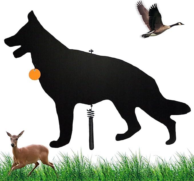 Lone Dog Decoy - Predator Decoys, Repellent for Geese, Deer - Goose Deterrent, Dog Decoy to Keep Away Pests - Predator Replica Visual Scare Device