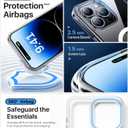 Strong Magnetic Clear for iPhone 15 Pro Max Case, [Never Yellow] [Compatible with MagSafe] [Military Grade Drop Tested] Shockproof Protective Slim Cover for iPhone 15 Pro Max Phone Case, Clear