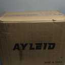 Ayleid Retractable Garden Hose Reel,1/2 in x 130 ft Wall Mounted Hose Reel, with 9- Function Sprayer Nozzle, Any Length Lock/Slow Return System/Wall Mounted/180Swivel Bracket (Grey)