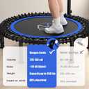 ANCHEER 40" Mini Rebounder Trampoline for Adults,Bungee Rebounder Indoor