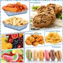 Zhehao 100 Pcs Cielito Lindo Party Decoration Supplies Mexican Snack Trays Platos De Barro Terracotta Clay Mexicanos Nacho Popcorn Disposable Trays for Cinco De Mayo Wedding(Blue Flower)
