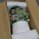 HOMCDALY Artificial Plants Tabletop Christmas Decorations, Fake Plants in Ceramic Plant Pot, Small Chritstmas Tree for Home Décor, Dining Table Centerpiece, Christmas Decor Indoor