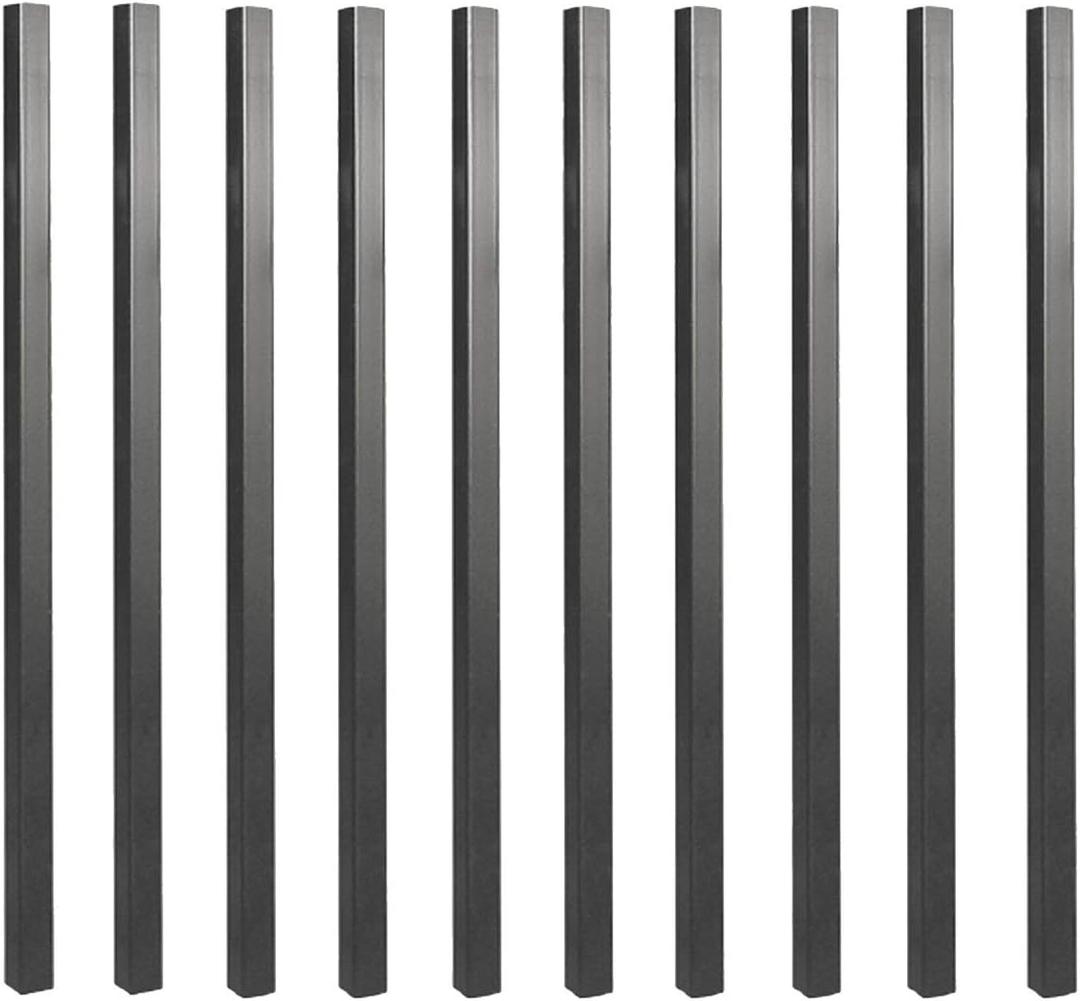 Baluster 3/4" Square x 26" Long, Powder Coated Black - SQPS26 (10 pcs)
