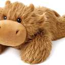 Weighted Highland Cow Stuffed Animal Soft Weighted Plushes Cute Highland Cow Plush Toy Birthday Gifts for Kids Boys Girls Adults (20" 3.3 lbs)
