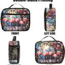 2 x Flamingos Insulated Lunch Box Reusable Lunch Bag Women Men Cooler Tote Bag For Kids Boys Girls Work Picnic School Office