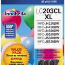 Brother High Yield XL 3 Pack - 3 Count, Multicolored, Black, Cyan, Magenta, Yellow Ink Cartridges, Compatible with Printers, OEM Compatibility, Refillable, High Yield