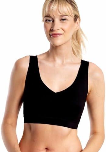 Floatley Cozy Bra Comfort Wirefree Full Coverage Seamless Bra with Embedded Pad for Women XL
