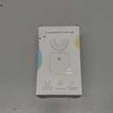 Sonic Electric U Shaped Toothbrush for Adults, Automatic Full Mouth Cleaning Toothbrush, 360 Stain Removal, IPX7 Waterproof Rechargeable, 3 U-Shape & 2 Straight Brush Heads (White)