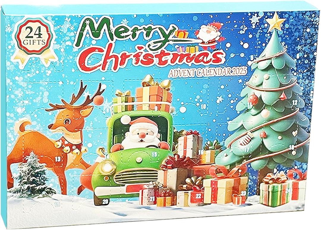 Advent Calendar 2025, 24 Days of Surprises Christmas Countdown