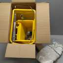 22 Qt (5.5 Gallon) Mop Bucket with Wringer for Floor Cleaning, Handle, Wheels, 16.5" L x 10.6" W x 26.4" H, Yellow,Add One Loop-end String Mop