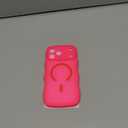 DOMAVER for iPhone 17 Pro Max Case for Women, 1X Screen Protector+1X Wrist Strap, [Compatible with MagSafe] [Full Camera Protection] Cute Wave Matte Phone Case for iPhone 17 Pro Max, Hot Pink