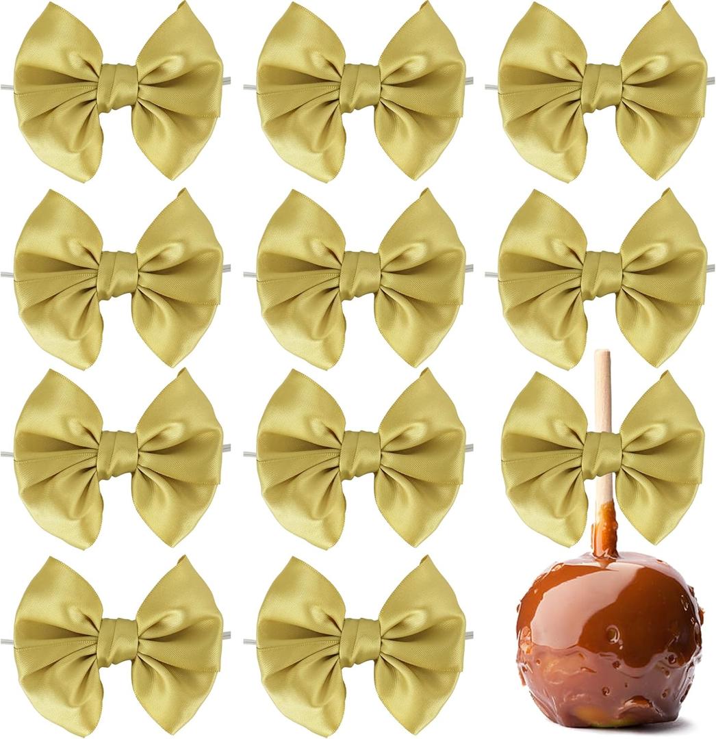 AIMUDI Gold Bows for Gift Wrapping 3.5" Gold Bows for Crafts Satin Bows for Treat Bags Premade Bows for Cake Pops Candy Apple Wedding Favors Baby Shower Decor -24 Counts AIMUDI Gold Bows for Gift Wrapping 3.5" Gold Bows for Crafts Satin Bows for Treat Bags Premade Bows for Cake Pops Candy Apple Wedding Favors Baby Shower Decor -24 Counts