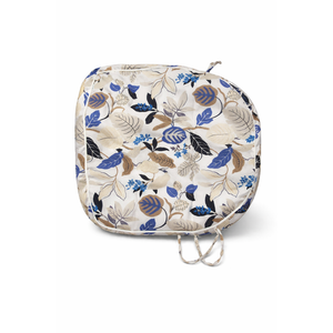 Set of 2 Outdoor Chair Cushions 19"x19"x2",Water Repellent Dining Seat Cushion with Ties and Removable Covers, Chair Cushions for Indoor and Patio Furniture, Damask Green