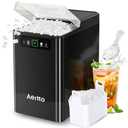 Aeitto 
Nugget Ice Maker 40Lbs/24H, Countertop Soft Chewable Ice Pebble Ice Machine, One-Click Operation, Auto Self-Cleaning Ice Makers with Scoop&Basket for Home, Office, Kitchen, Party (Black)