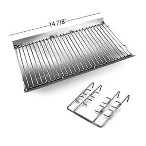 Hongso 14 7/8 Inches Fire Grate Hanger & Ash Drip Pan for Use with Char-Griller 5030 2-Burner Gas & Charcoal Grill, Replacement Parts Chargrill Ash Pan
