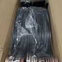 OIKA Hangers 50 Pack No Shoulder Bump - Space Saving Huggable Closet Hangers with 360 Rotating Hooks, Heavy Duty Non-Slip for Shirts, Pants, Coats (Black) (black-17.7inch)