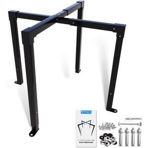 Willgoon AC Security Cage, Adjustable Size Air Conditioner Security Cage for Round or Square Units Adjustable Height 24-46" Width 25-44", Heavy Duty Steel (Standard Version)