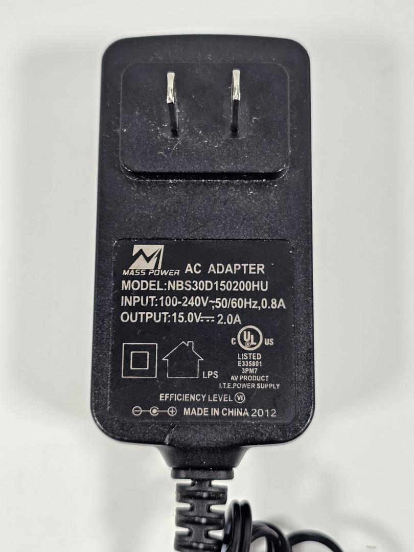 Mass Power Adapter Power Supply 15.0V