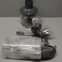 Mueller Multistick 5-in-1 Immersion Blender Handheld,12 Speed Hand Mixer-Turbo Boost,Heaviest Duty Copper Motor,Titanium reinforced Blades Hand Blender,Milk Frother Wand,Whisk,Beaker,Chopper,Grey (Gray)